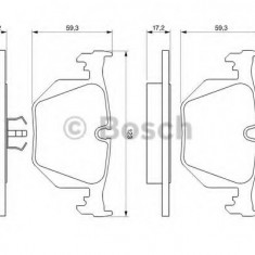 Set placute frana,frana disc BMW Seria 3 (E46) (1998 - 2005) BOSCH 0 986 494 006