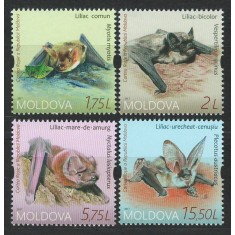 Moldova 2017 Mi 1011/14 MNH - Cartea Roșie a Republicii Moldova. Lilieci