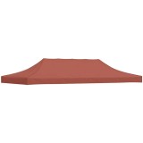 Acoperiș pentru cort de petrecere, cărămiziu, 6 x 3 m, 270 g/m&sup2;