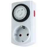 Priză programabilă pentru interior, mecanic 24 h / 30 min