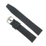 Curea de ceas din silicon negru 18mm, Time Veranda