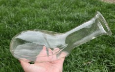 URINAL VINTAGE PENTRU BĂRBAȚI DIN STICLA TRANSPARENTA