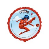 Balon folie Jumping Miraculous/Ladybug rotund 45cm