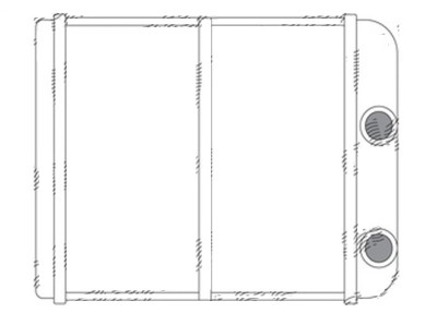 Radiator Incalzire Mitsubishi Galant, 10.1996-07.2001, L200, 06.1996-11.2005, motor diesel, benzina, aluminiu brazat/aluminiu, 180x181x26 mm, foto