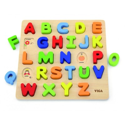 Puzzle 3D Litere mari, Viga foto