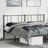 Cumpara ieftin Tăblie de pat metalică, negru, 180 cm