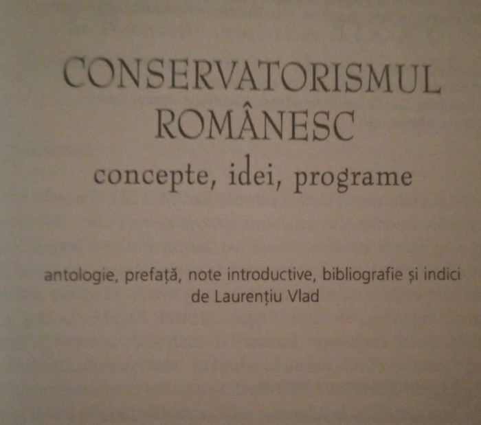 A fi conservator, Nasterea Constituției (I. Stanomir, L. Vlad)