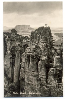 AD 972 C. P. VECHE - SACHS. SCHWEIZ. BASTEIBRUCKE -GERMANIA foto