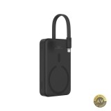 Baterie Externa Wireless Baseus Magnetic Mini 10000mAh 20W PD + FQI 1 x Lightning - 1 x QI - 1 x USB-C Neagra P10022109113-00