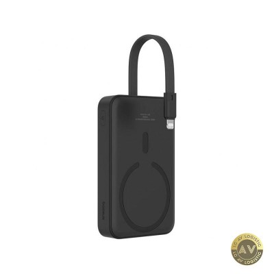 Baterie Externa Wireless Baseus Magnetic Mini 10000mAh 20W PD + FQI 1 x Lightning - 1 x QI - 1 x USB-C Neagra P10022109113-00 foto