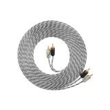 Cablu RCA dublu ecranat Taramps, 5 m, pentru sistem audio auto