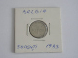 M3 C50 - Moneda foarte veche - 50 centimes - Belgia - 1933, Europa