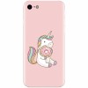 Husa silicon pentru Apple Iphone 5c, Unicorn Donuts