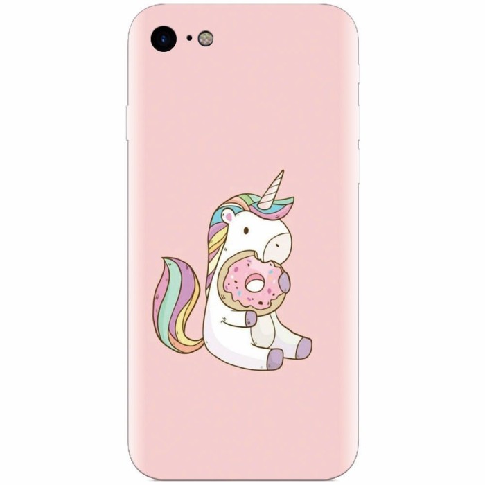 Husa silicon pentru Apple Iphone 6 Plus, Unicorn Donuts