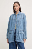 Pepe Jeans geaca jeans CLARENCE femei, de tranzitie, oversize, PL402413