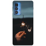 Husa compatibila cu Motorola G100 model Fireworks, Silicon, TPU, Viceversa, Transparent, Carcasa