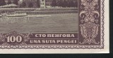 q377 UNGARIA 100 PENGO 1945 aUNC text in limba romana