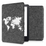 Husa pentru Amazon Kindle Paperwhite 11, Kwmobile, Gri/Alb, Textil, 56260.08