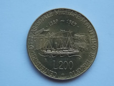 200 LIRE 1989 ITALIA-COMEMORATIVA foto