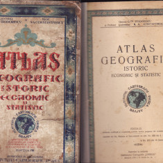 Atlas geografic,istoric,economic si statistic-Gen.Teodorescu,Prof.Constantinescu