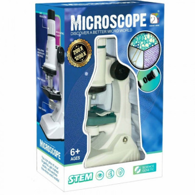 Microscop pentru copii, cu 10 accesorii, 200x si 1200x zoom foto