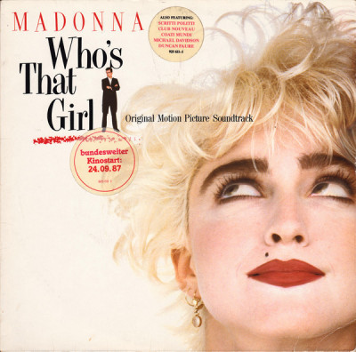 VINIL LP Madonna &amp;lrm;&amp;ndash; Who&amp;#039;s That Girl (VG++ ) foto