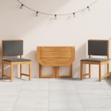 VidaXL Set Bistro de Grădină 3 pcs Maro lemn masiv de acacia