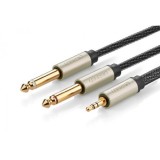 Jack audio de 3.5mm la 2 x 6.35mm Jack Y-Splitter-Lungime 2 Metri