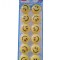 Set 12 magneti pentru tabla magnetica, diametru 30mm, galben