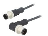 Cablu pentru senzori automatizări M12 1m mufă-mufă