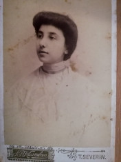 Foto vechi Kicomban, CDV, Turnu Severin, 1904, carton gros, inscris pe verso foto