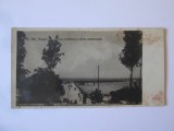 Fotografie 118 x 56 mm Mangalia:Vederea portului si aleea promenadei anii 30