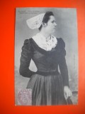 HOPCT 507 G MONTAIGU -FEMEIE 1912 -FRANTA -TCV-COSTUM SI COAFURA / COSTUME TRADITIONALE -EUROPA -