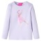 Tricou de copii cu m&acirc;neci lungi, liliac deschis, 92 13994