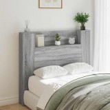 vidaXL Tăblie cap Gri Sonoma 120 x 16,5 x 103,5 cm Lemn compozit 3418661