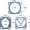 Set garnituri cap compresor 42mm S-BAMA SPC110