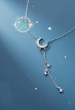 Lantisor Din Argint 925 --- LUNA SI STEA-- ARG380D, Argintboutique