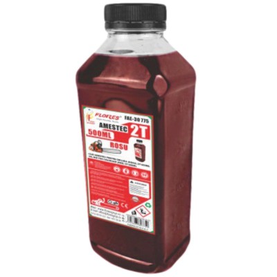 Ulei amestec pentru drujba, Rosu, 2T, 500 ml foto
