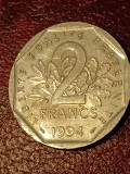 2 francs franci 1994, Franta, stare UNC + Luciu [poze]. Discount conform descriere [10 - 20 %. Vezi descrierea.].