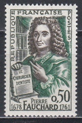 Franta 1961 - 200 de ani de la nașterea lui Pierre Fauchard, MNH foto
