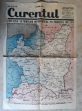 WWII - HARTA OPERATIUNI PE FRONTUL DE EST - EXTRAS ZIARUL CURENTUL 16 SEPT. 1939