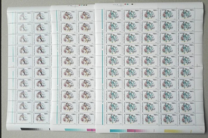 TIMBRE ROM&Acirc;NIA LP1495/1999 NOI SPORTURI OLIMPICE -SET 3 COLI 50 timbre MNH