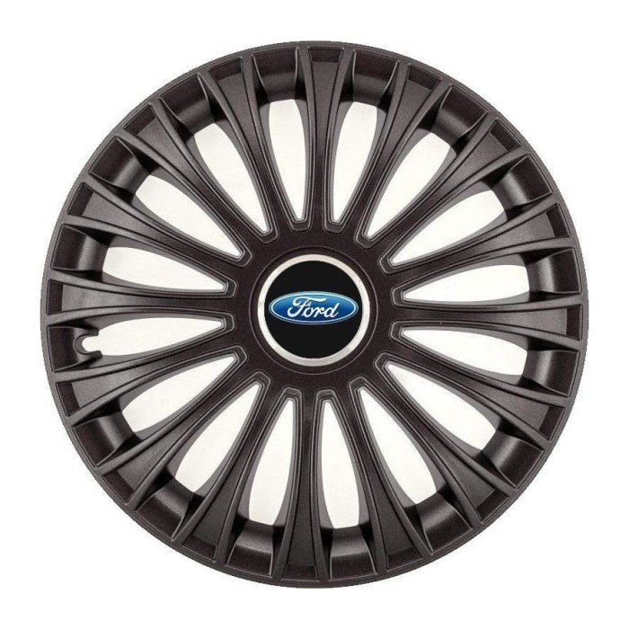 Set 4 Capace Roti, potrivite jantelor de R14, pentru Ford, model dino Negru
