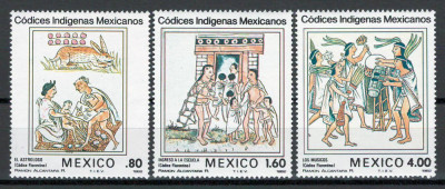 Mexic 1982 MNH - Codurile native mexicane - Codexul Florentin, nestampilat foto