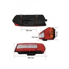 Set 2 Auto LED Lampi Spate Stanga Si Dreapta, LED SMD, 24V, Compatibile VOLVO