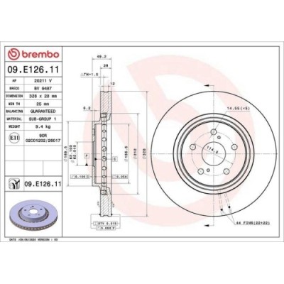 Set disc frana Lexus Es ( Z10 A10 H10) 07.18-, Rx ( L2) 10.15-; Toyota Camry ( V7 Va7 Vh7) 06.17-, Rav 4 5 ( A5 H5) 12.18-, Rav 4 5 Van ( A5 H5) 12.1 foto