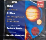 Holst Britten - Andrew Davis Neville Marriner &lrm;&ndash; The Planets / The Young Person&#039;s Guide To The Orchestra cd nou sigilat EMI 1992 Olanda
