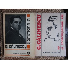 G.CALINESCU SI CONTEMPORANII SAI ( 2 VOLUME) CORESPONDENTA PRIMITA AUTOGRAFE