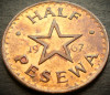 Moneda exotica FAO HALF PESEWA - GHANA, anul 1967 * cod 344, Africa