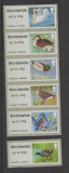 ANGLIA GB 2011-Uzuale PASARI 3-Serie de 6 timbre nestampilate